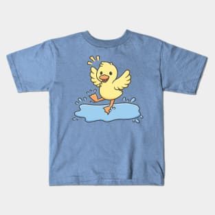 Splashing Duckling Kids T-Shirt